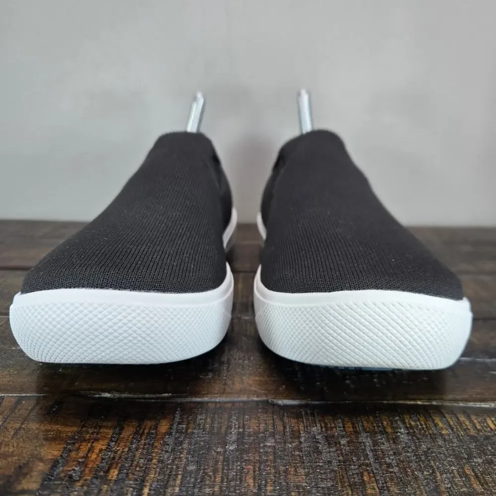 Vessi Boardwalk Slip On Womens Size 9 Waterproof Shoes Sneakers Boulder Black